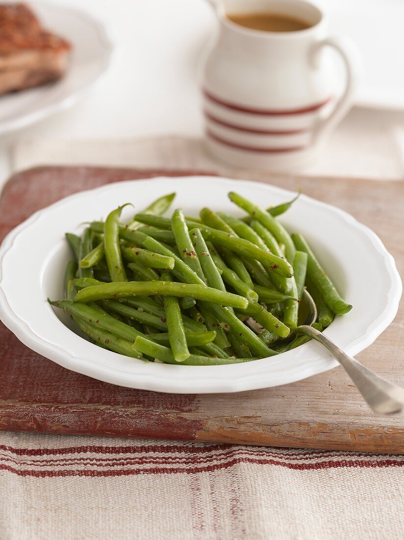 Cooked green beans