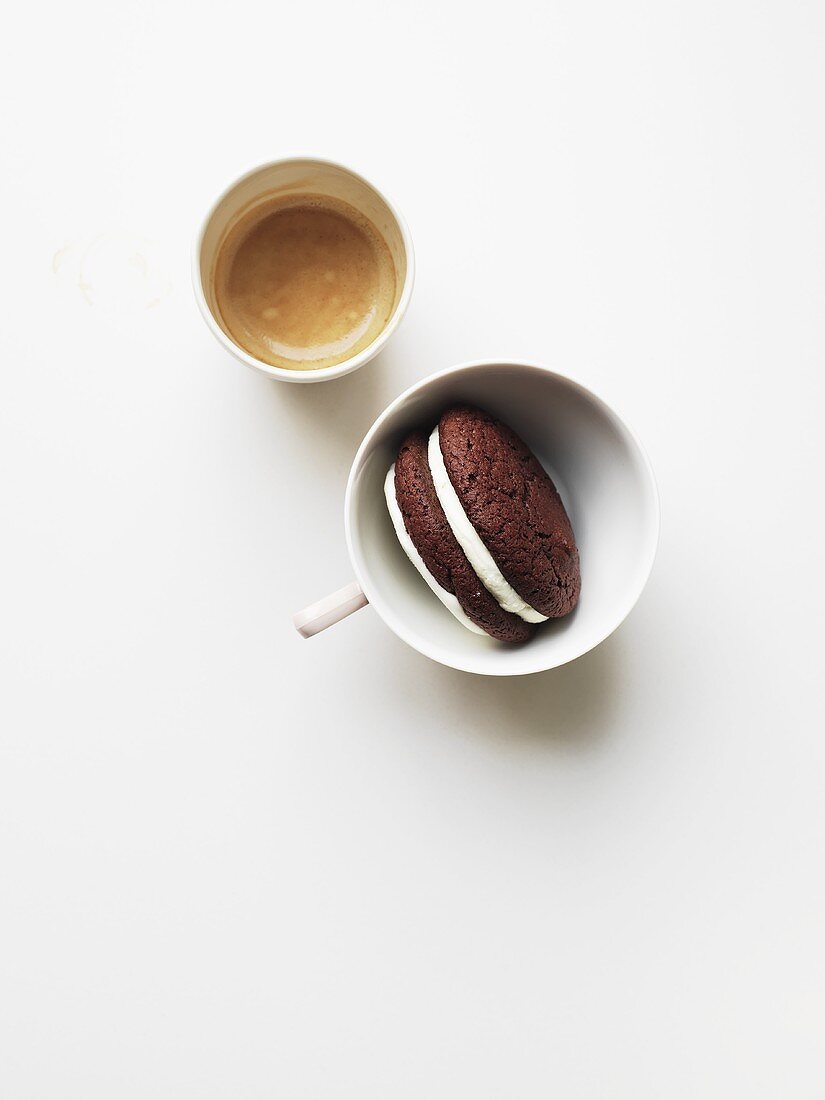 Whoopie Pie and coffee