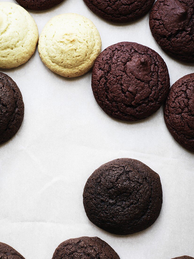 Tops and bottoms of assorted Whoopie Pies