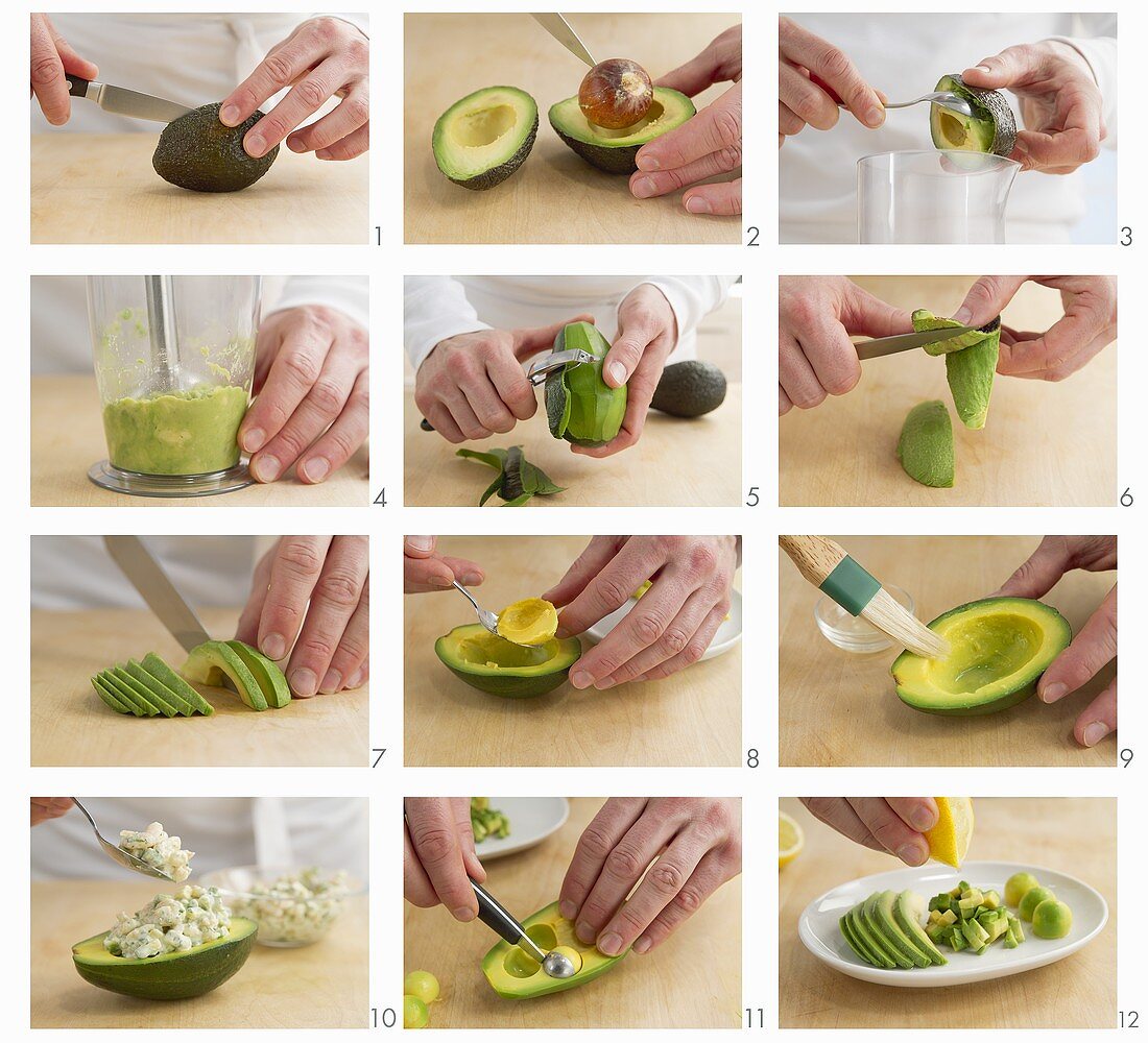 Avocado starters being prepared