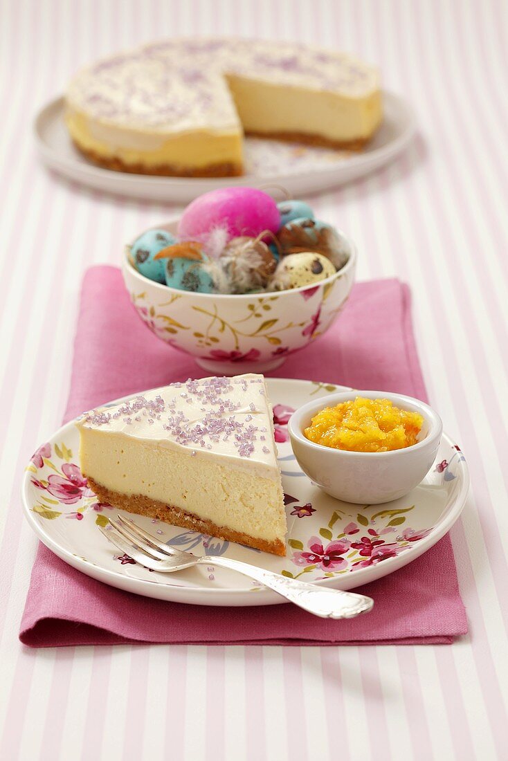 New York cheesecake for Easter