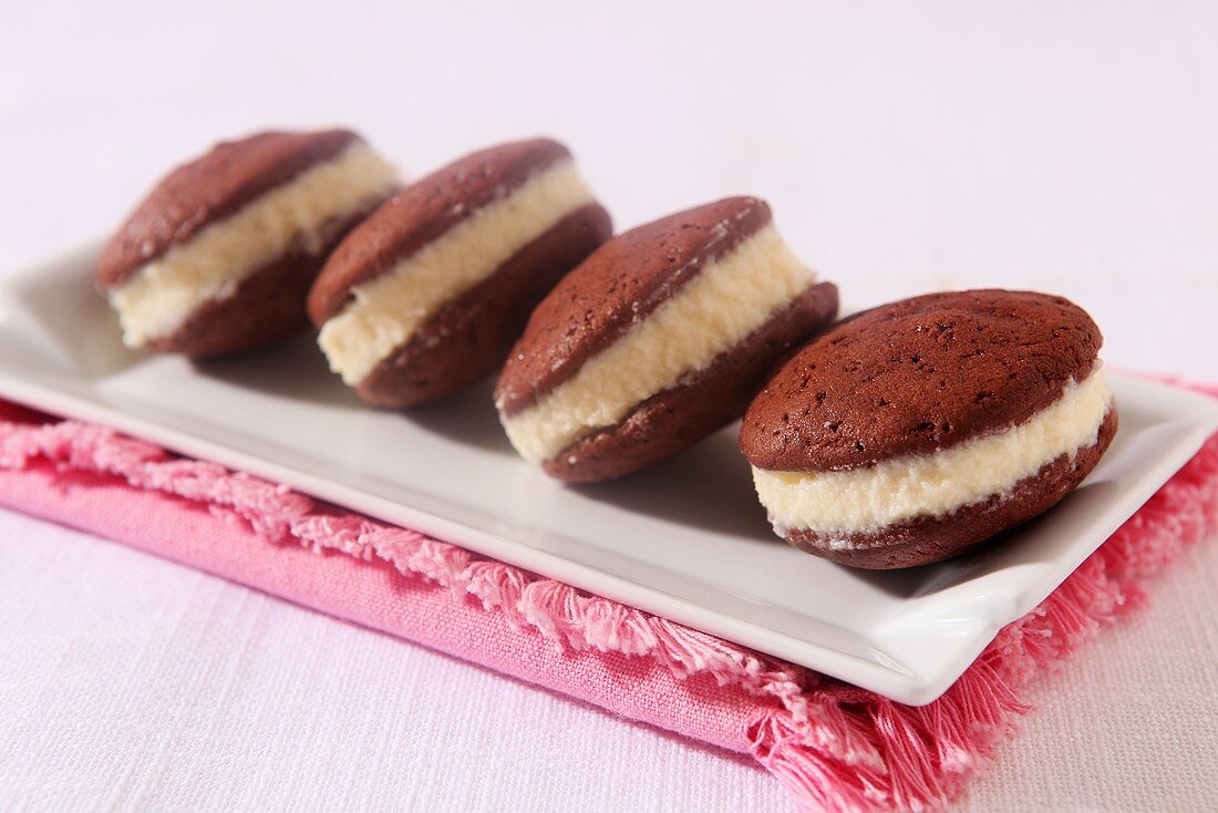 Vier Whoopi Pies