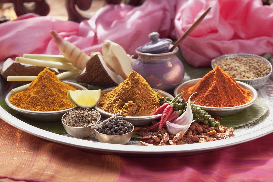 Various Thai spices