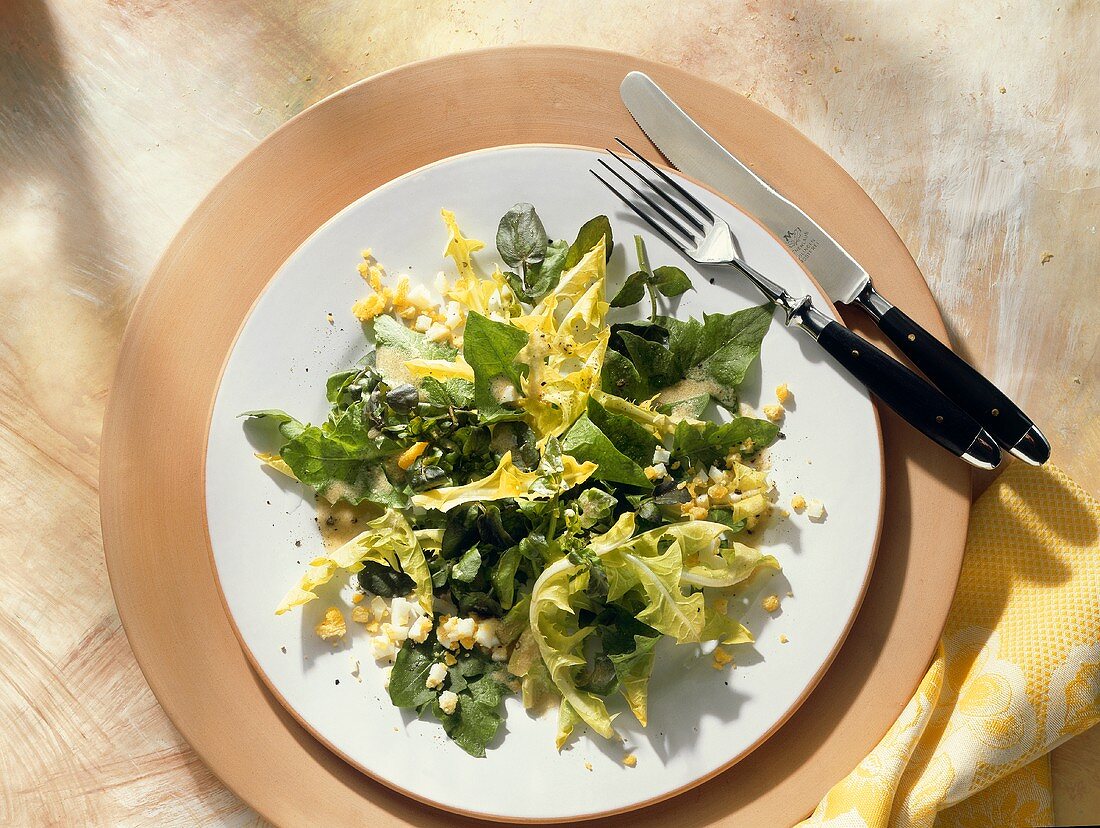 Dandelion Salad with Watercress