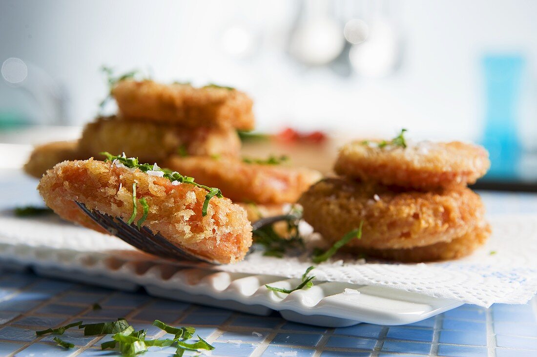 Pomodori fritti (Frittierte Tomaten, Italien)