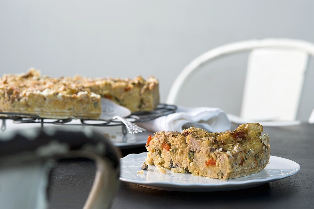 Torta di tonno (bread cake with tuna)