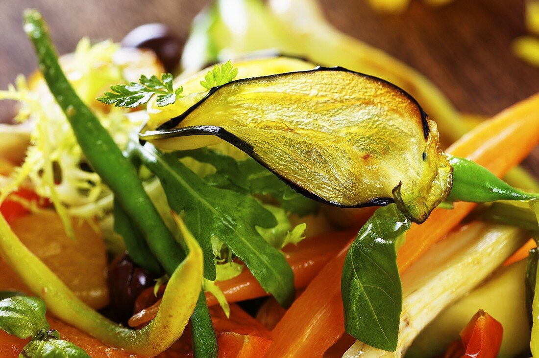 Provençal vegetable salad (close-up)