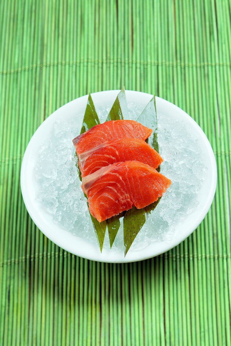 Sashimi with wild salmon