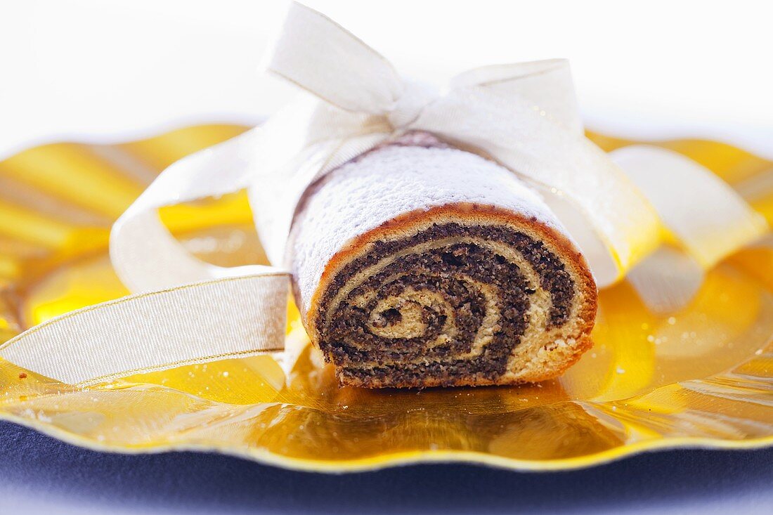 Christmas poppy seed roulade from Poland