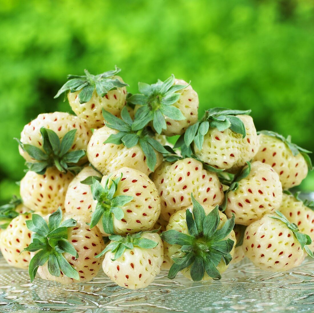 White strawberries