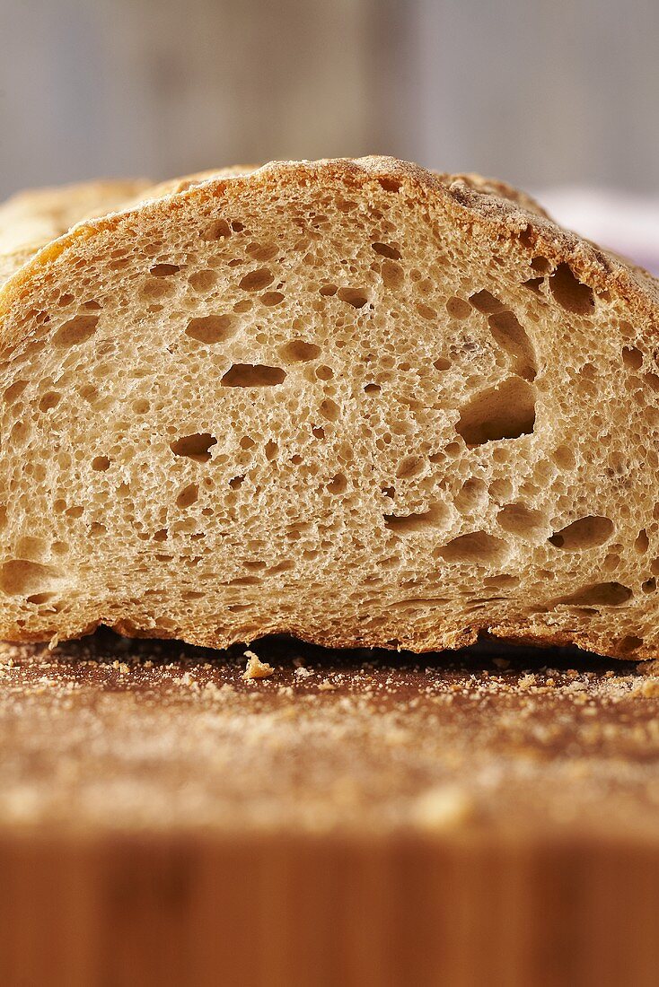Sliced farmhouse bread