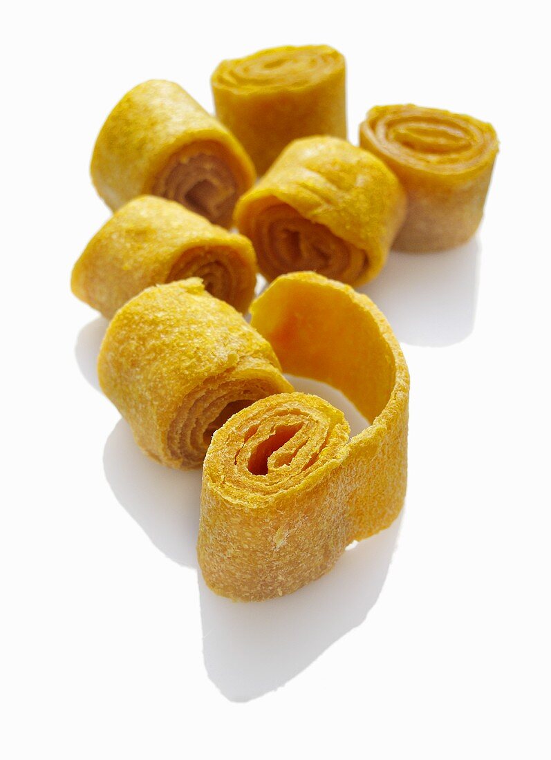 Dried and rolled mango