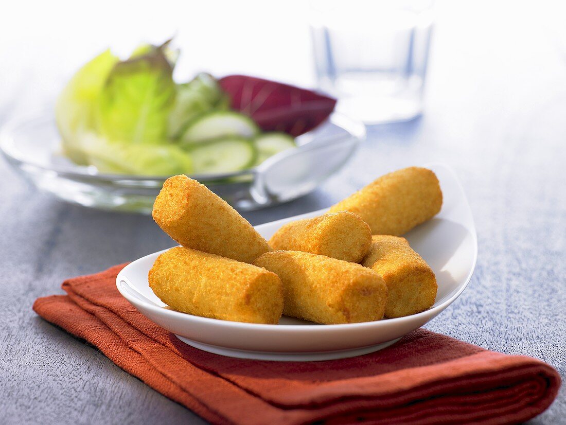 Croquettes with salad