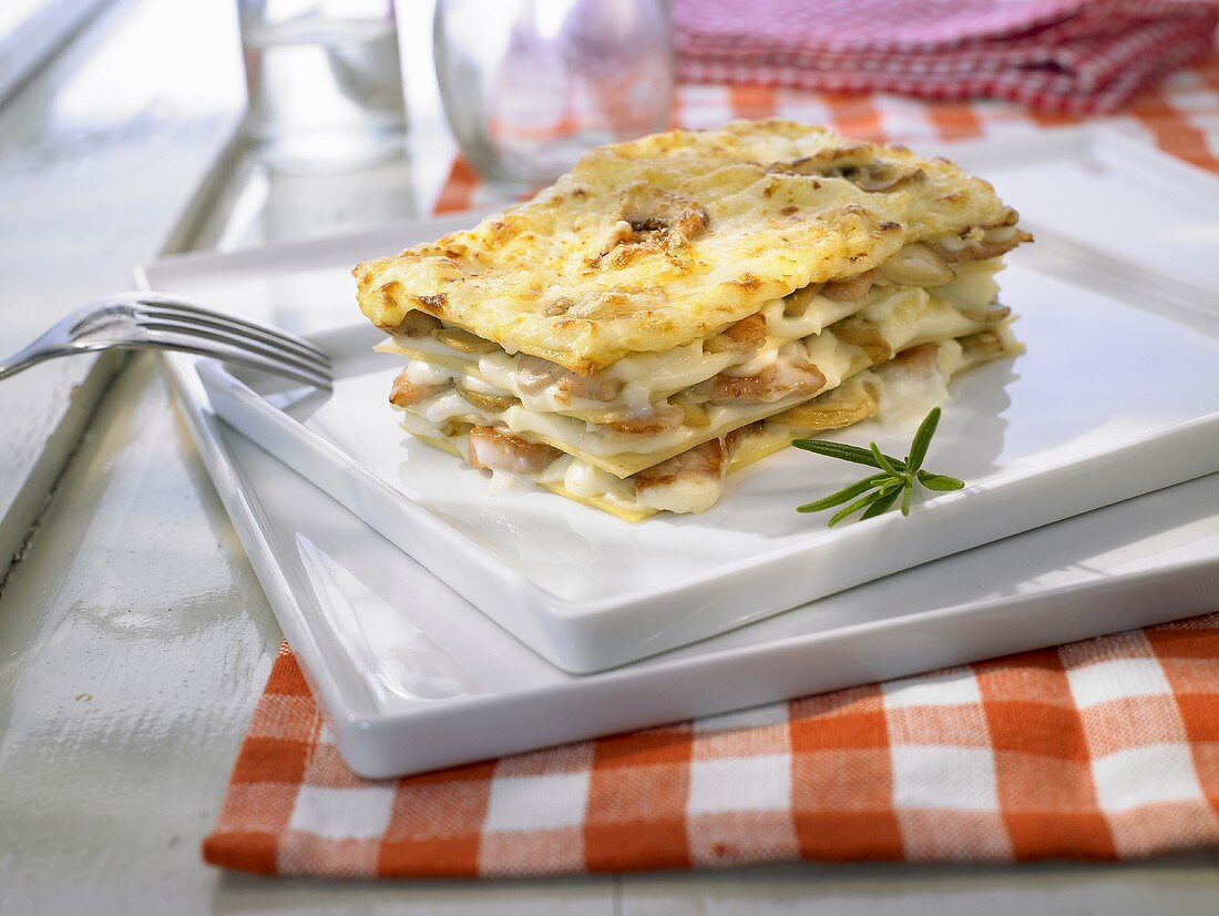 Lasagne mit Garnelen