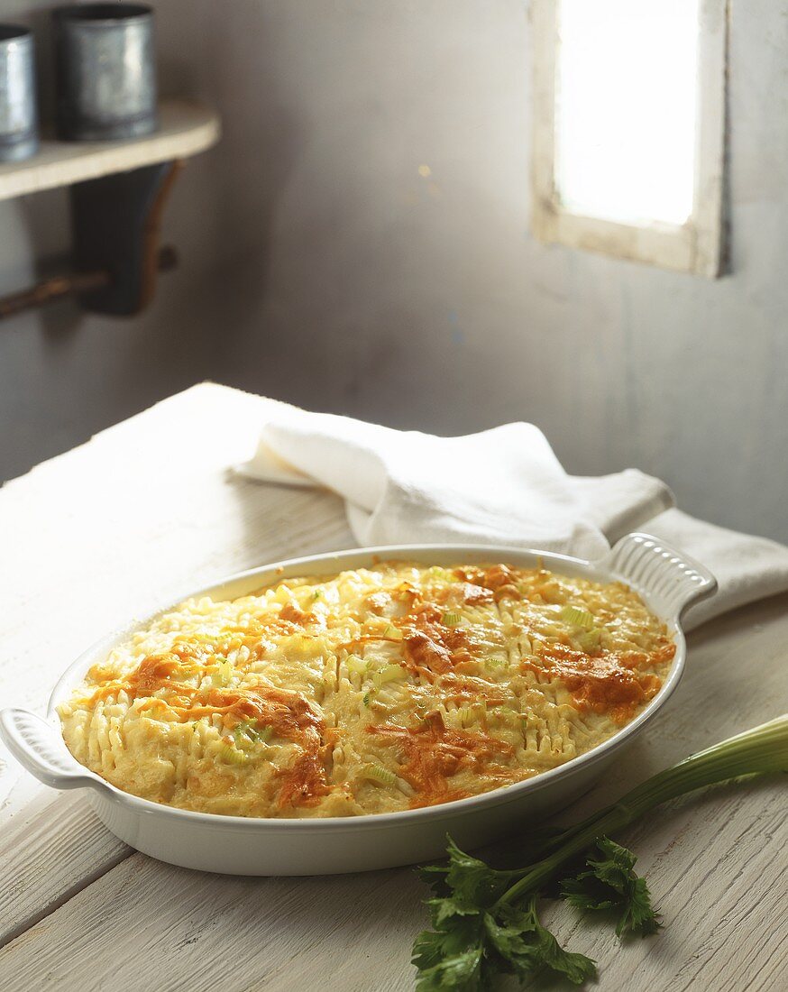 Carrot gratin with cheese