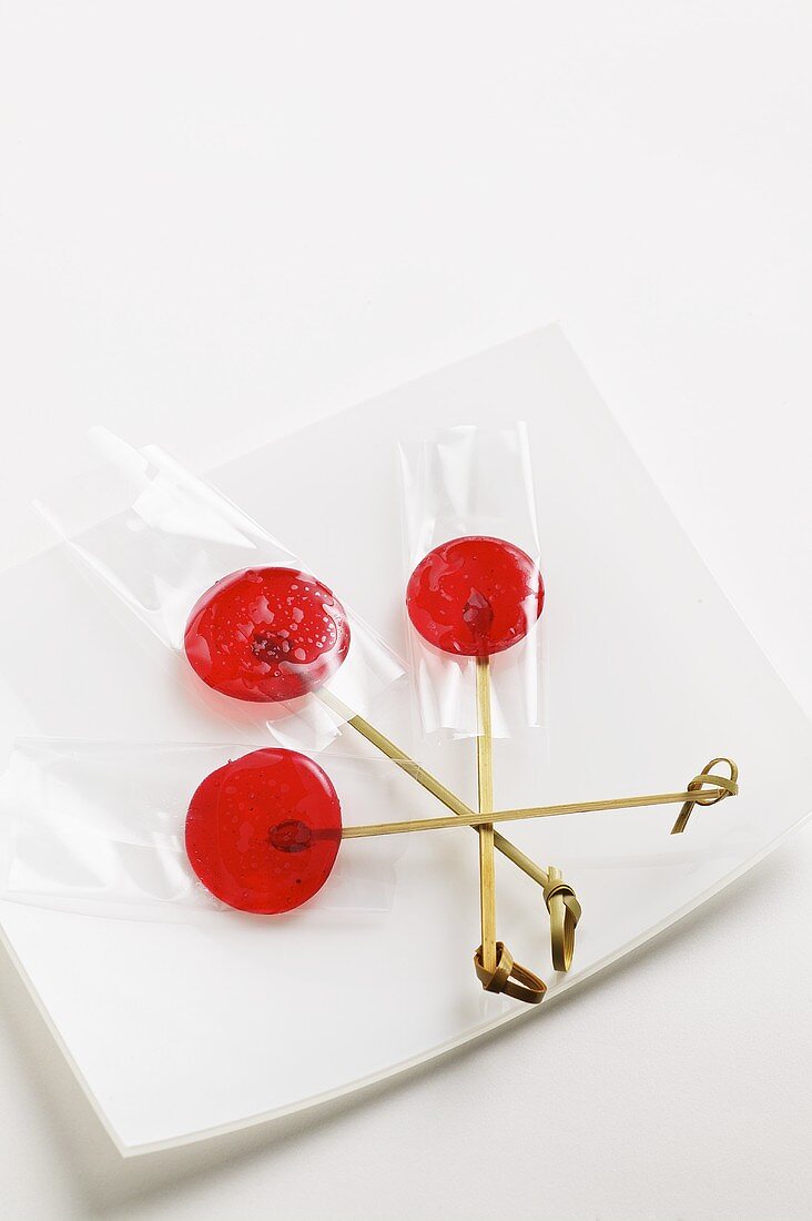 Homemade fruit lollies