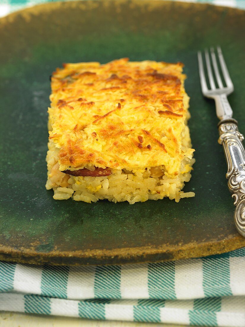 Arroz al horno (oven-baked rice, Spain)