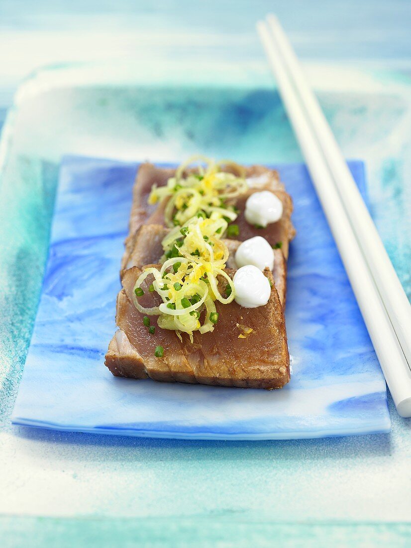 Tuna with wasabi mayonnaise (Japan)