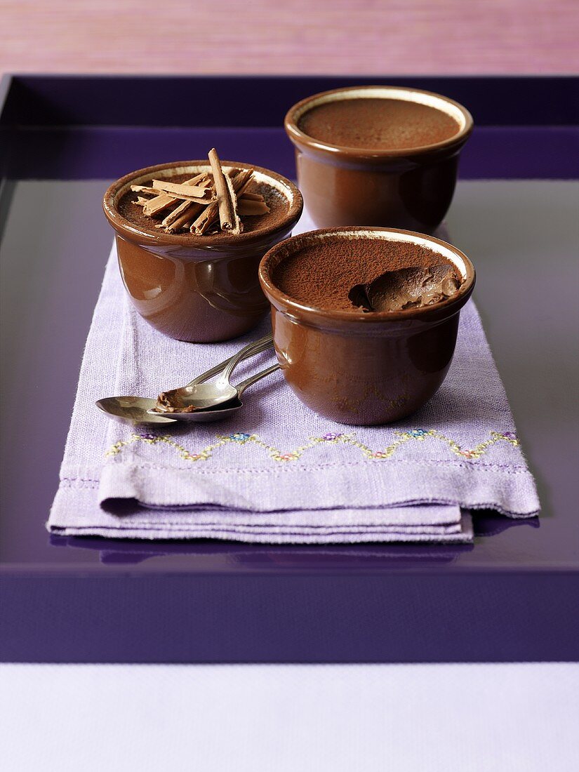 Pots de creme (chocolate cream)