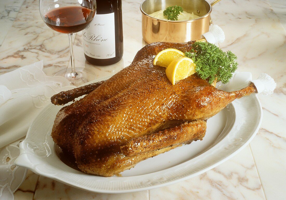 Roast Goose from the Oven