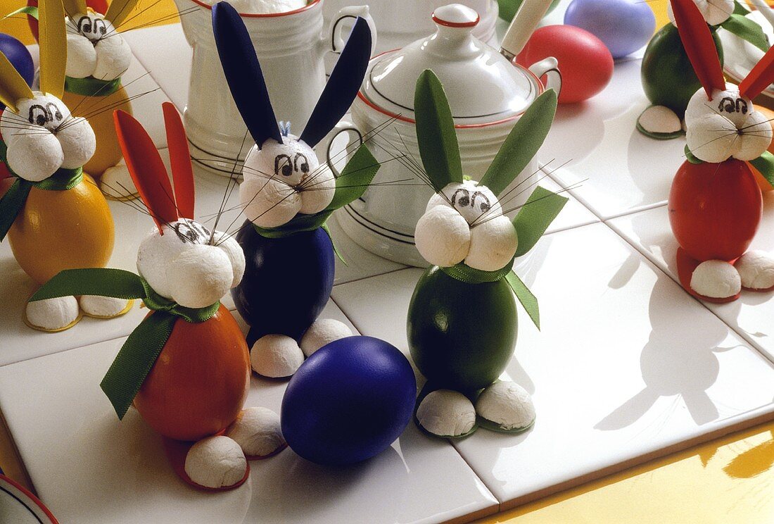 Colorful Easter Bunny Decorations
