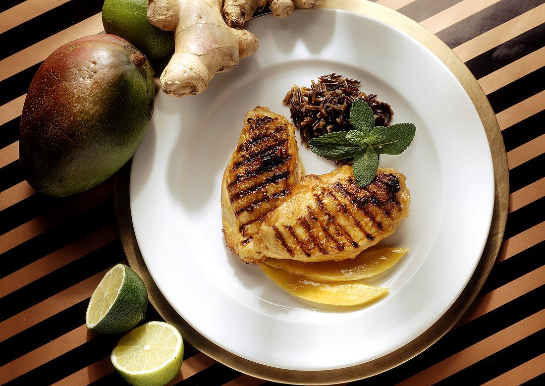 Grilled Chicken Breast with Mango