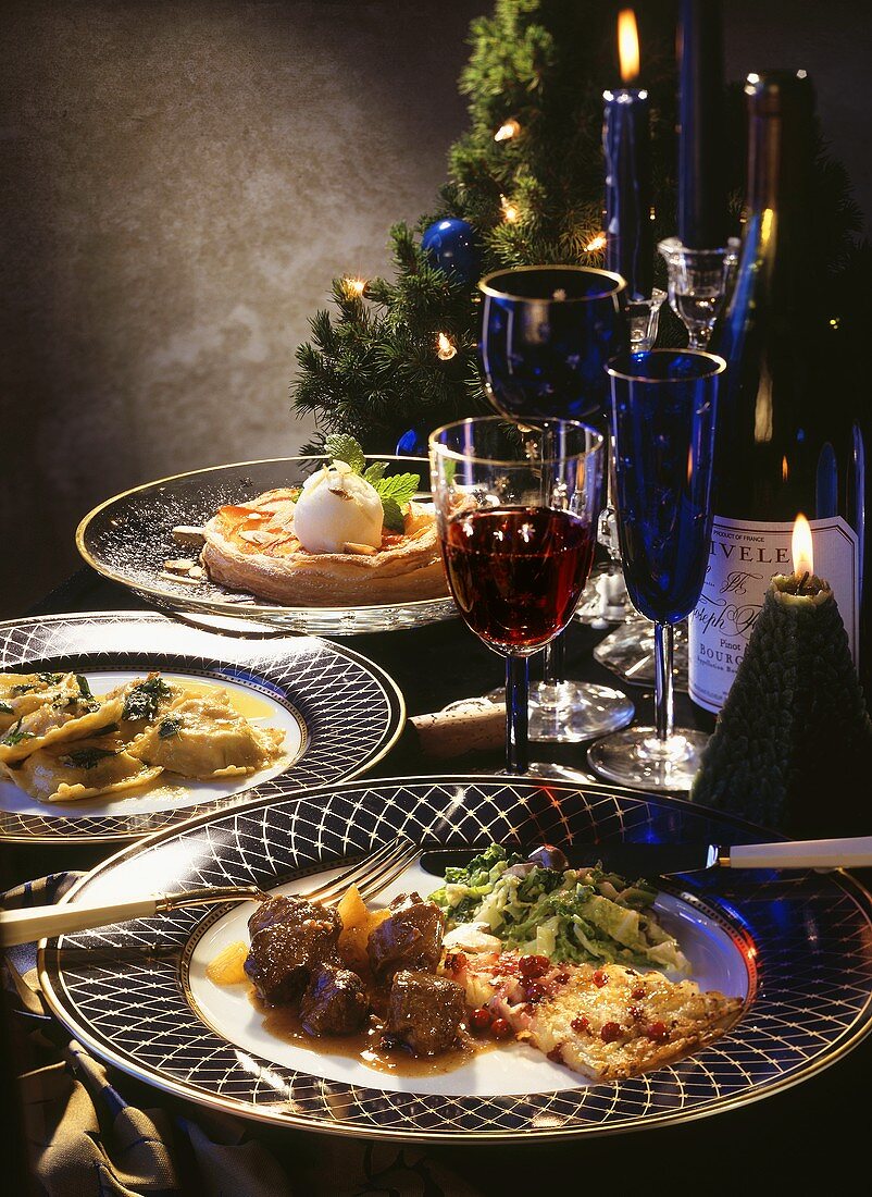 3-course Christmas meal