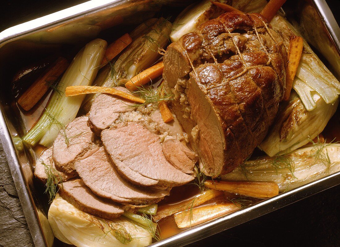 Stuffed Leg of Lamb with Fennel