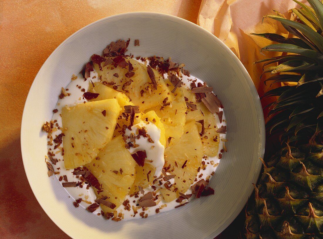 Curds and Whey with Pineapple