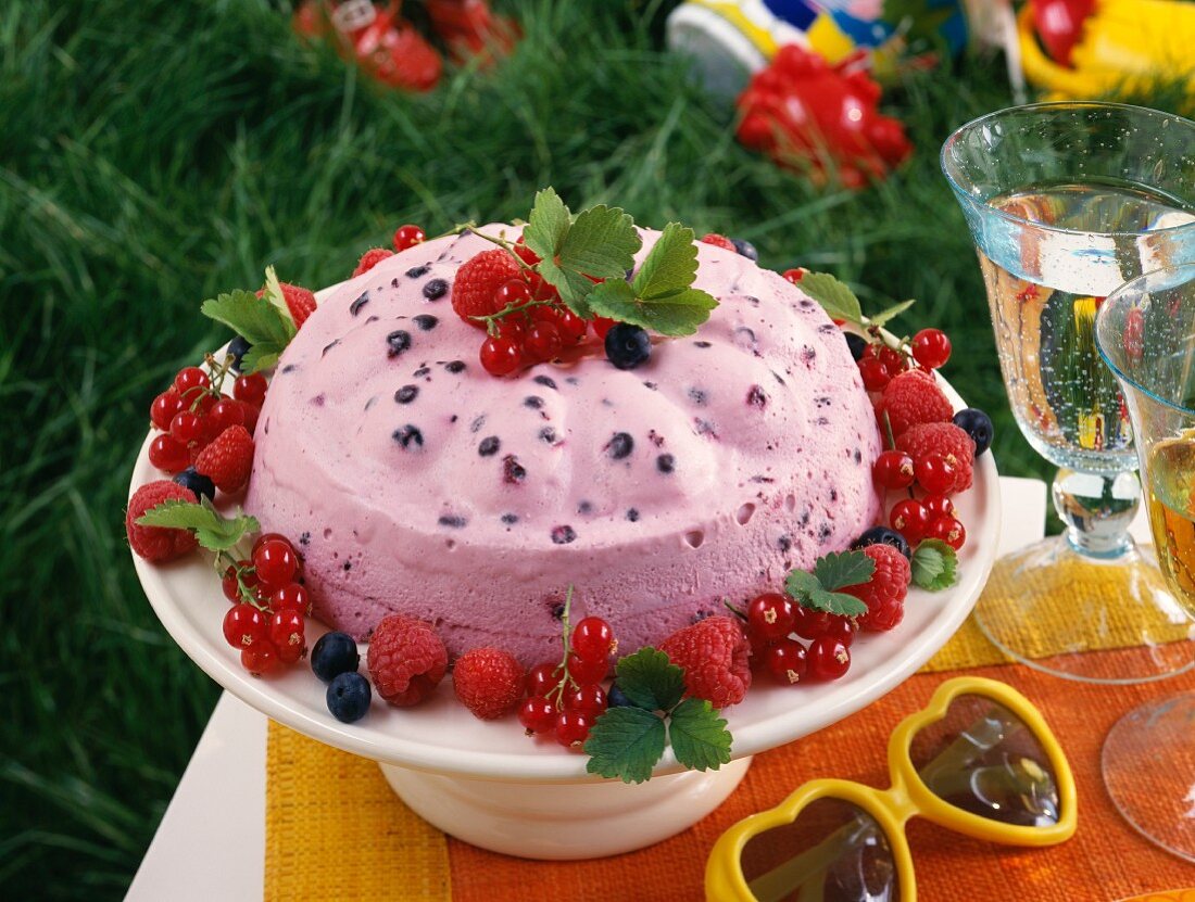 Iced ice cream dessert(topic: summer menu)