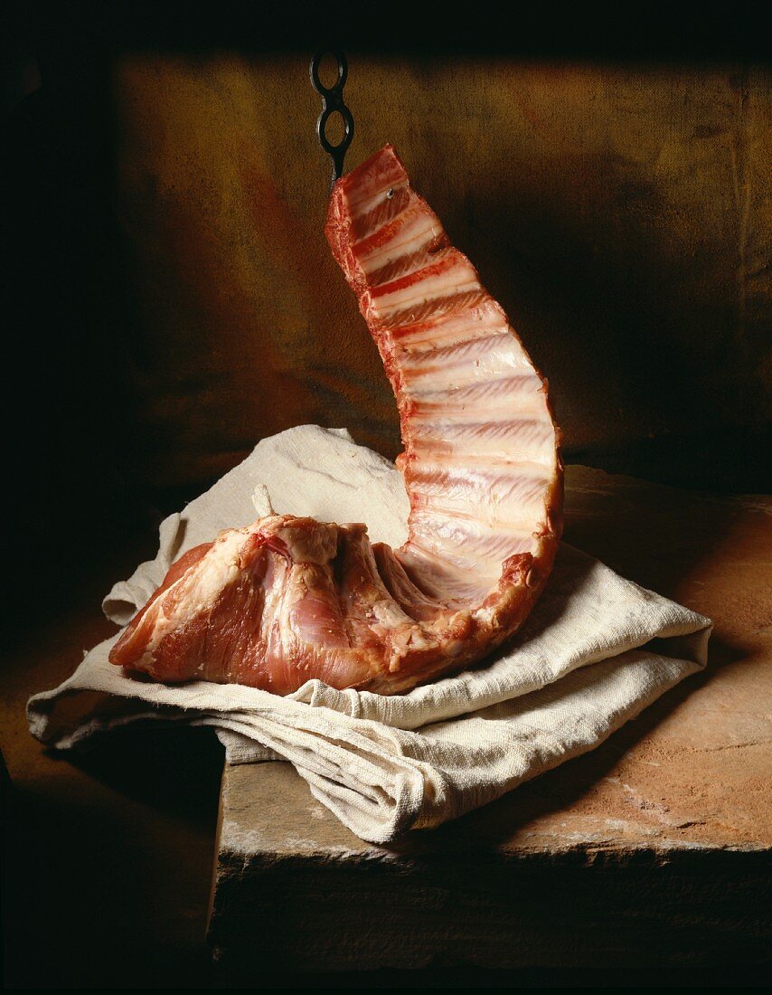 Raw piece of pork