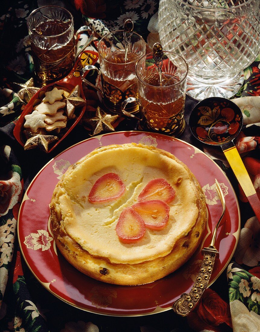 Vatrouchka,Russian cheesecake