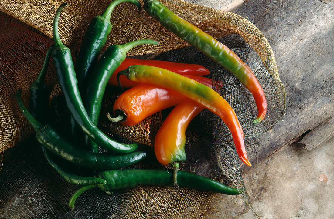 Fresh hot peppers