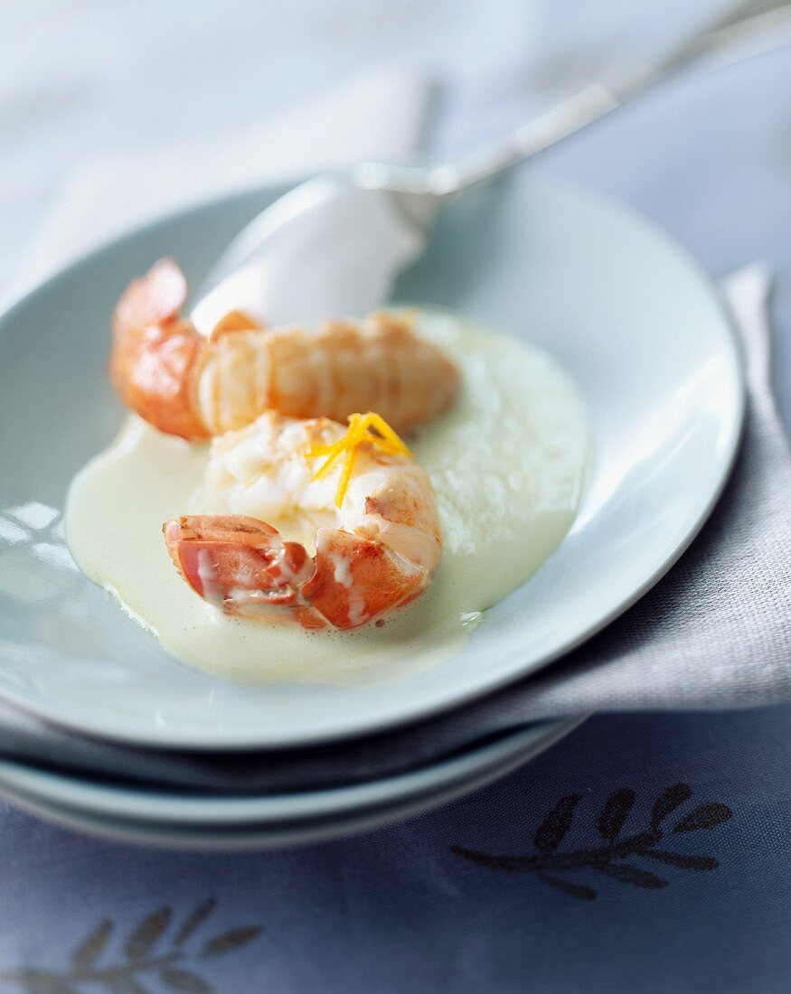 Langoustine with spicy sauce