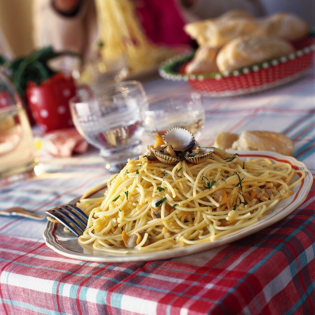 Spaghetti mit Herzmuscheln