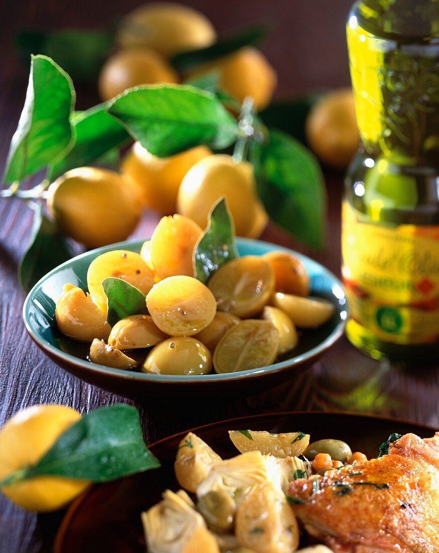 Marokkanische Salz-Zitronen in Olivenöl