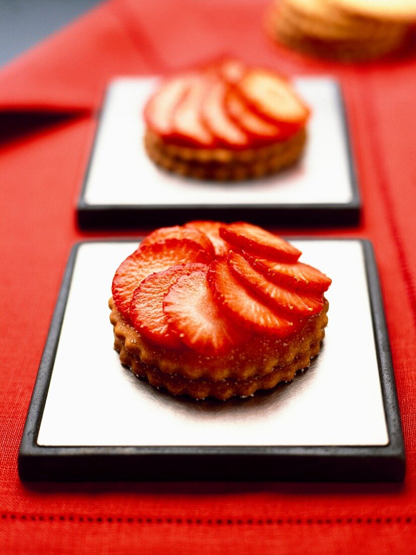 Individual strawberry tarts