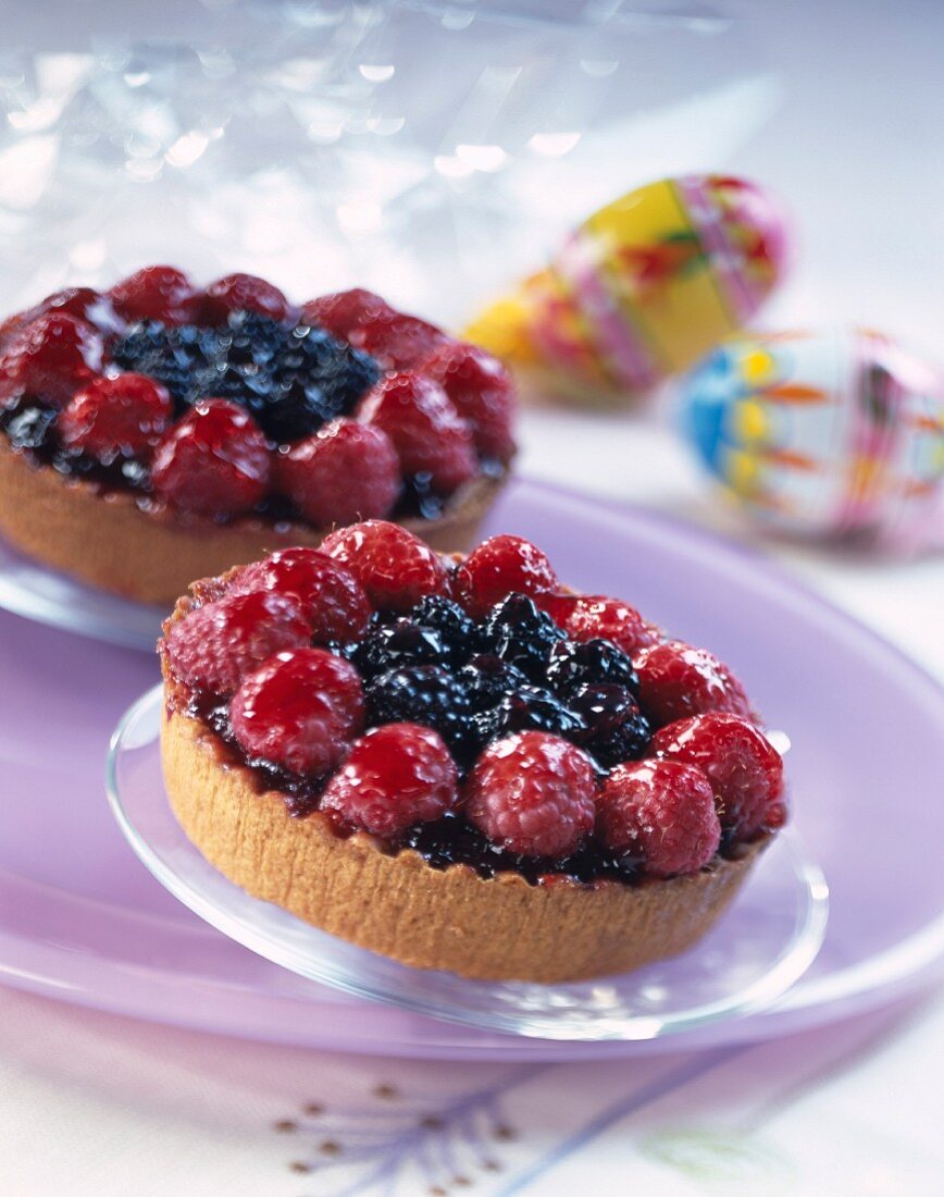 Summer fruit tartlets