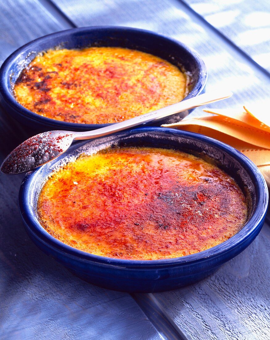 Saffron crème brûlée