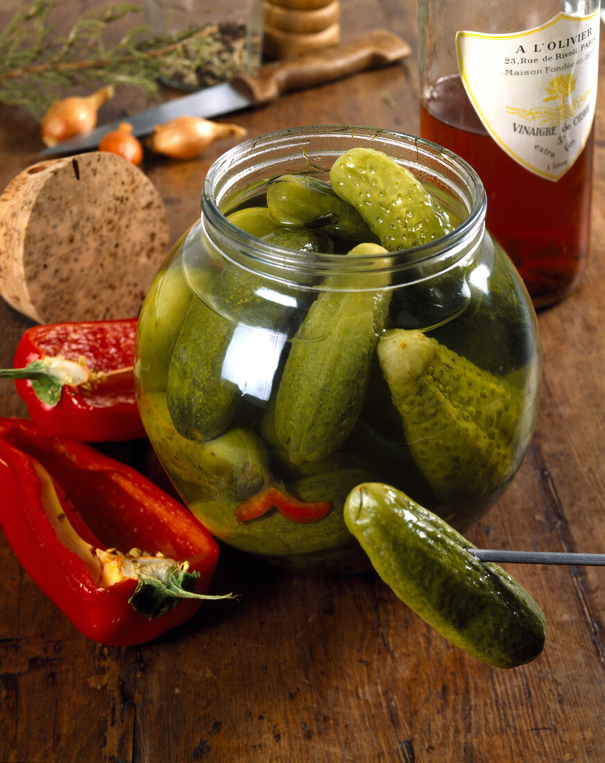 Jar of gherkins