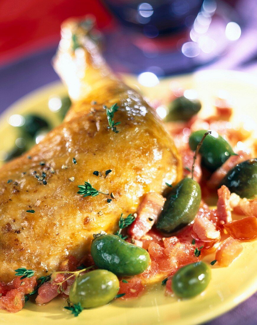 Saint Patrick's chicken with olives