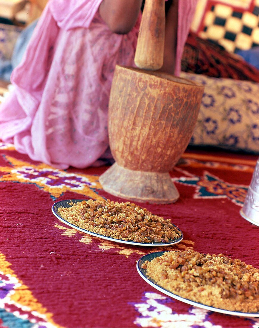 Marokkanisches Couscous mit Trauben
