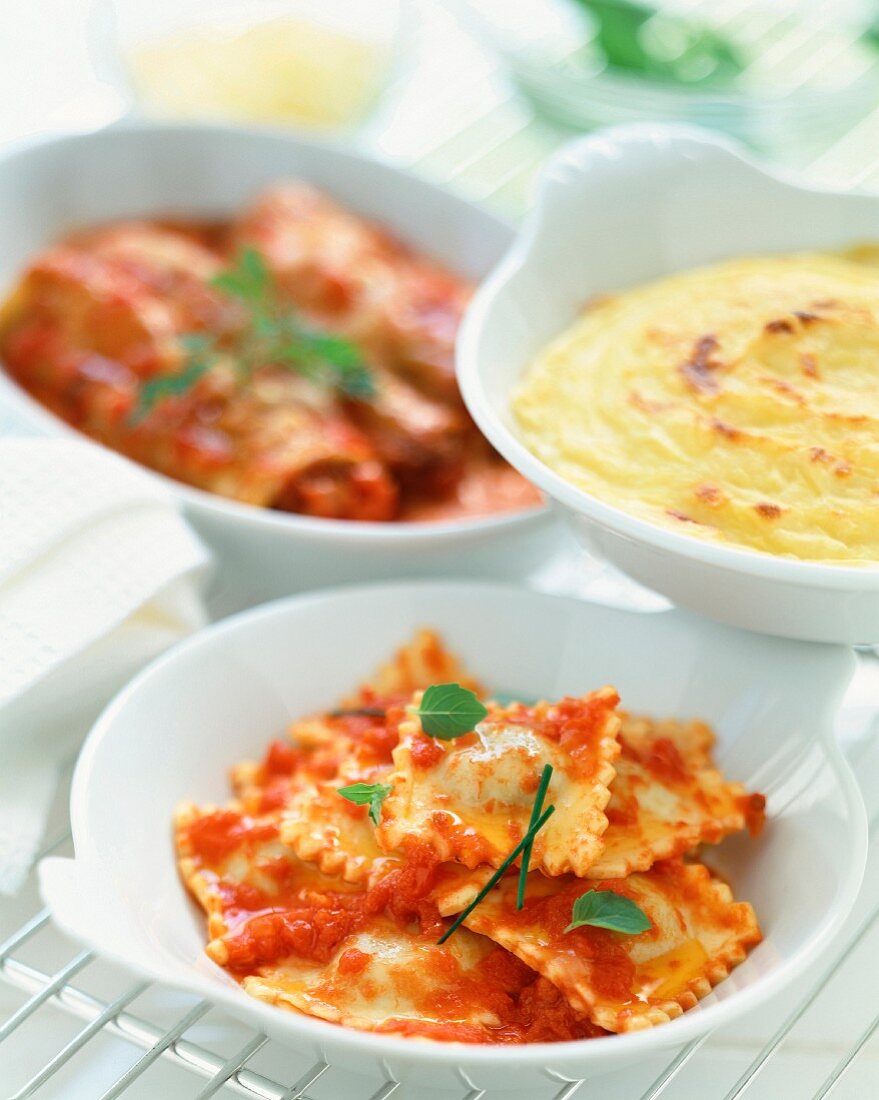 Ravioli und Cannelloni