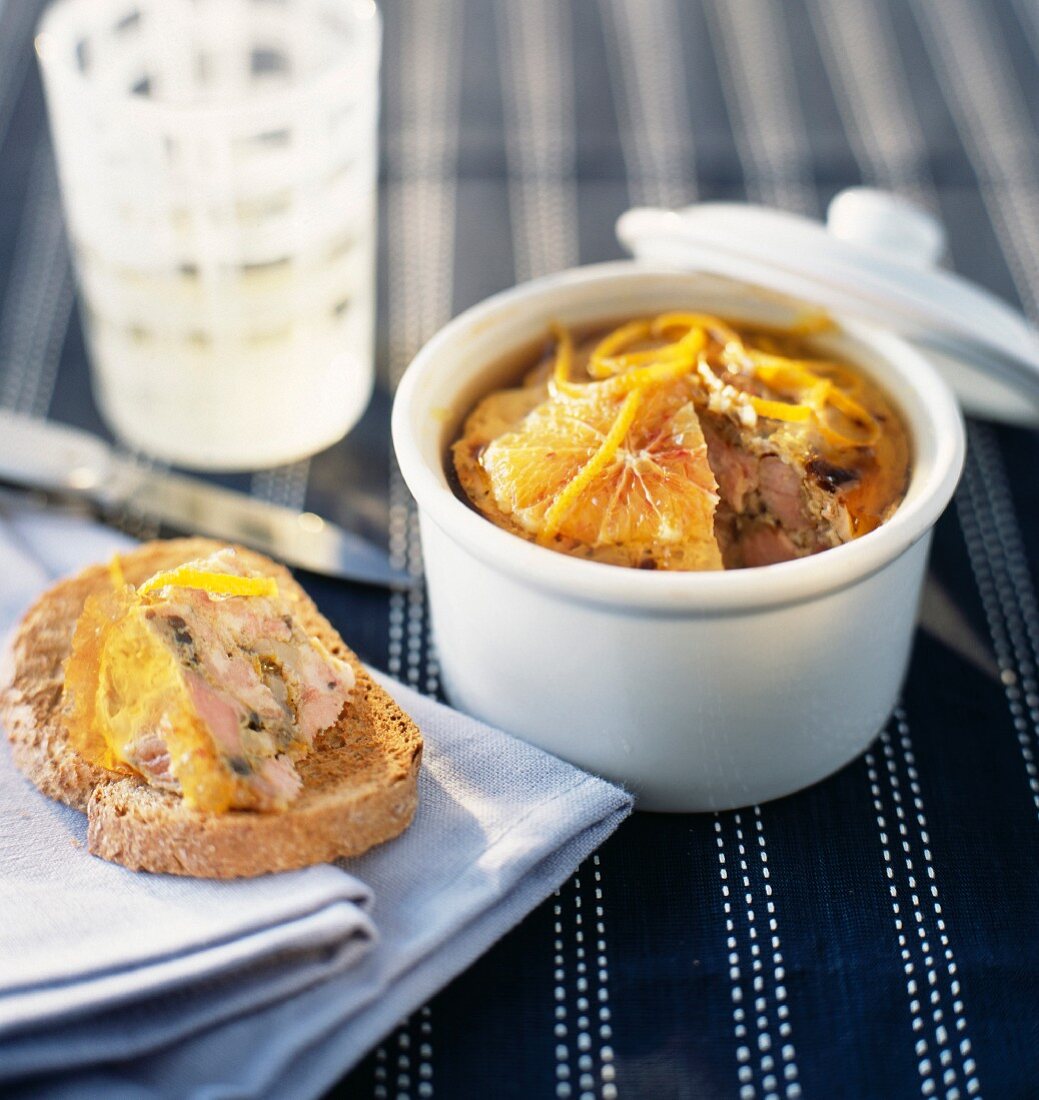 Kalbfleischterrine mit Orangen