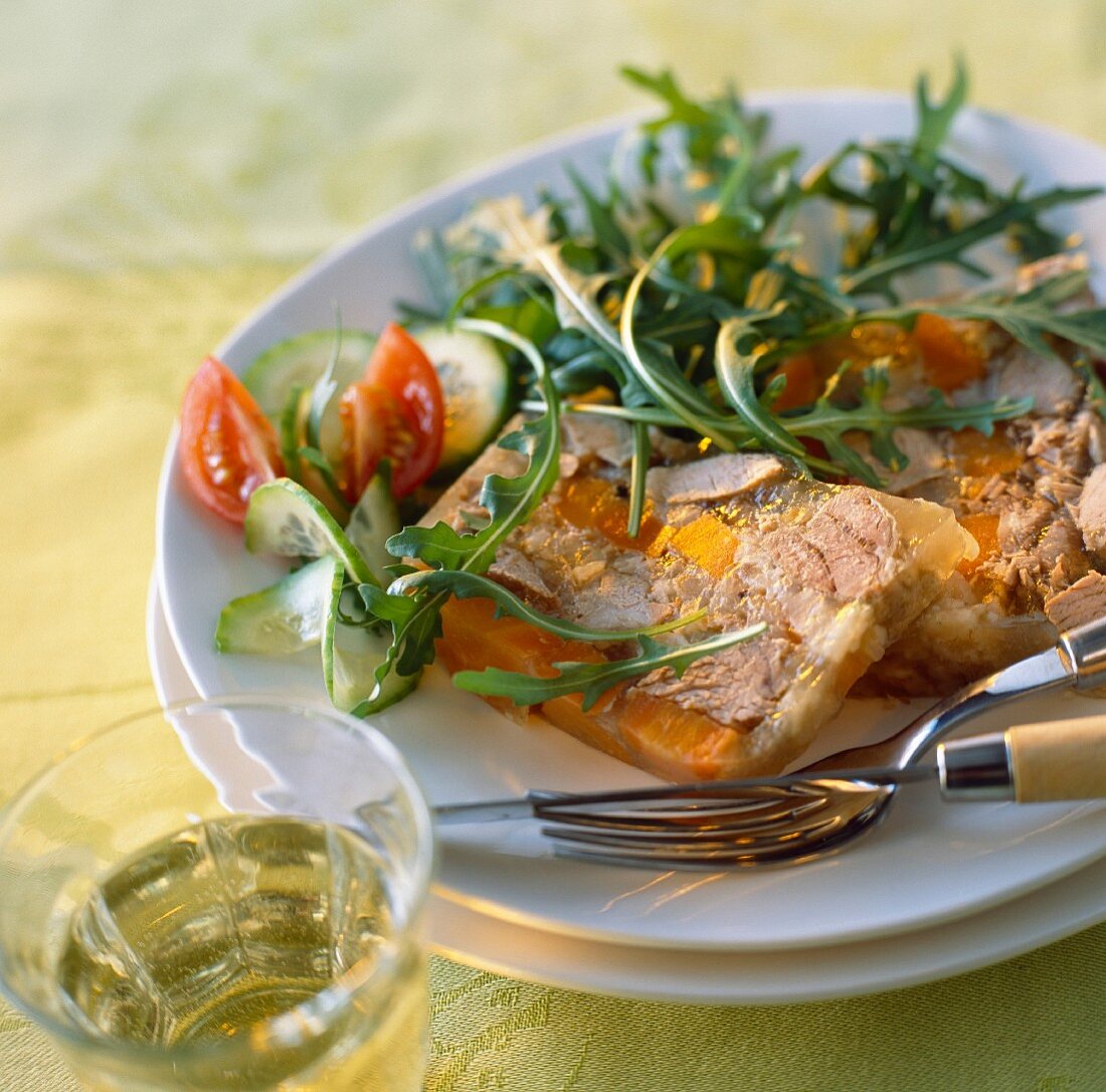 Terrine and salad