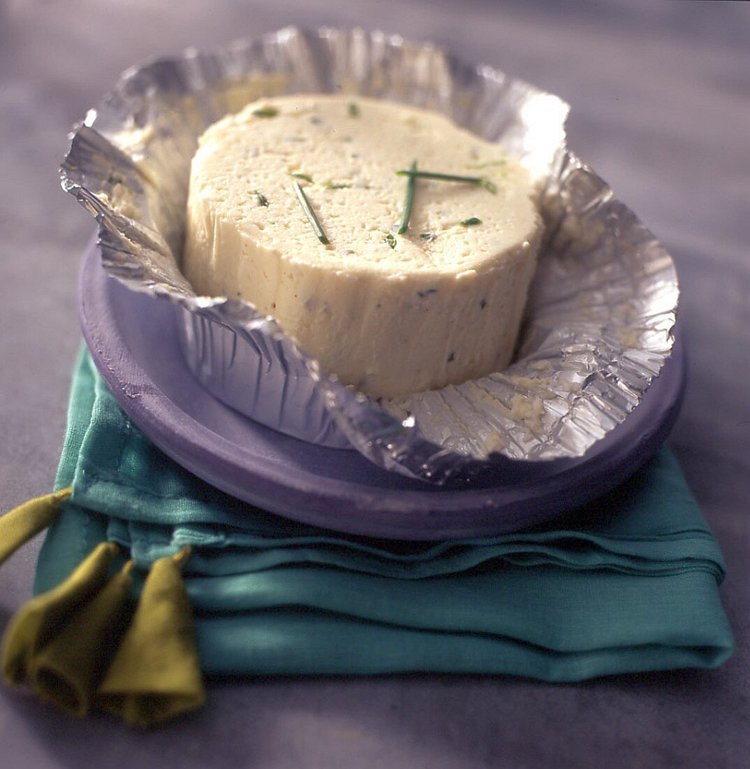 Fresh cheese with herbs