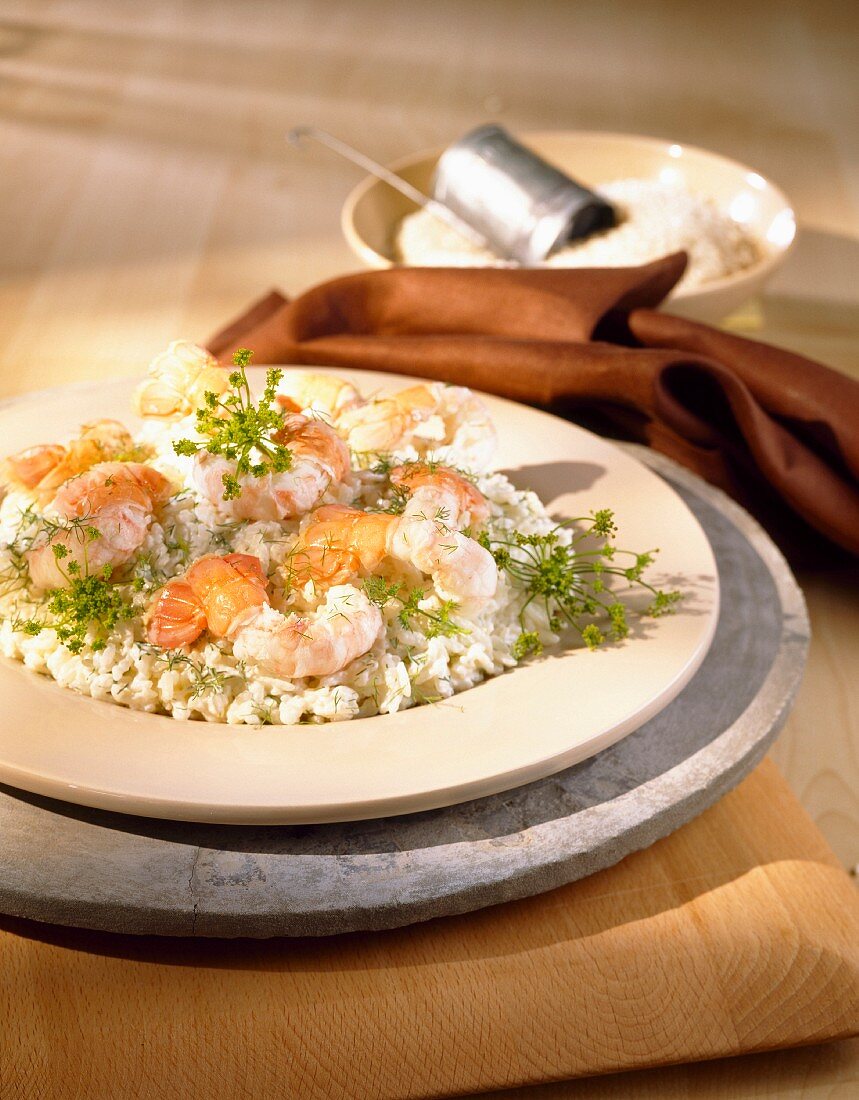 Risotto with Dublin Bay prawns