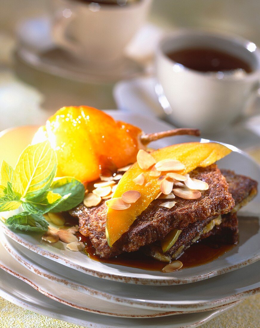 Gingerbread frenchtoast with mango