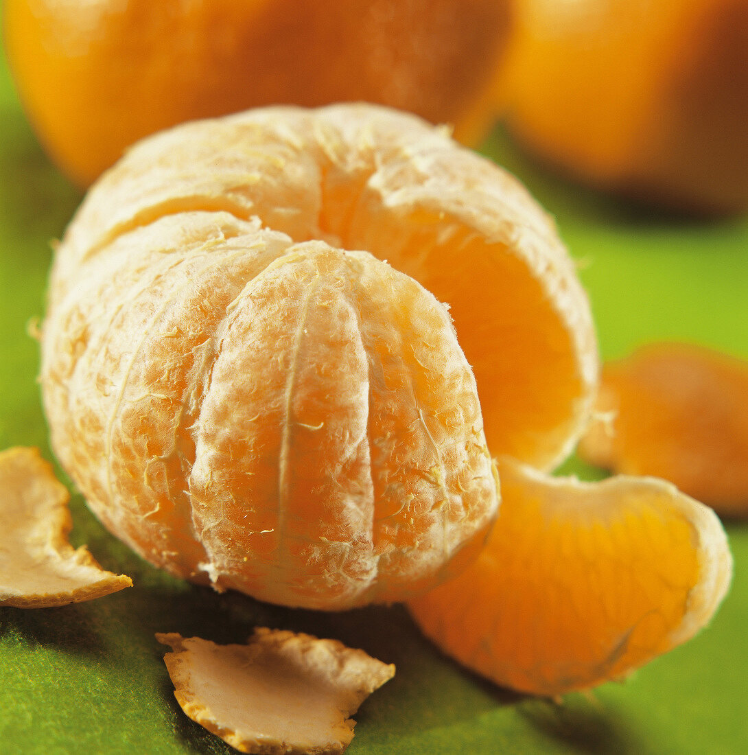 Peeled clementine