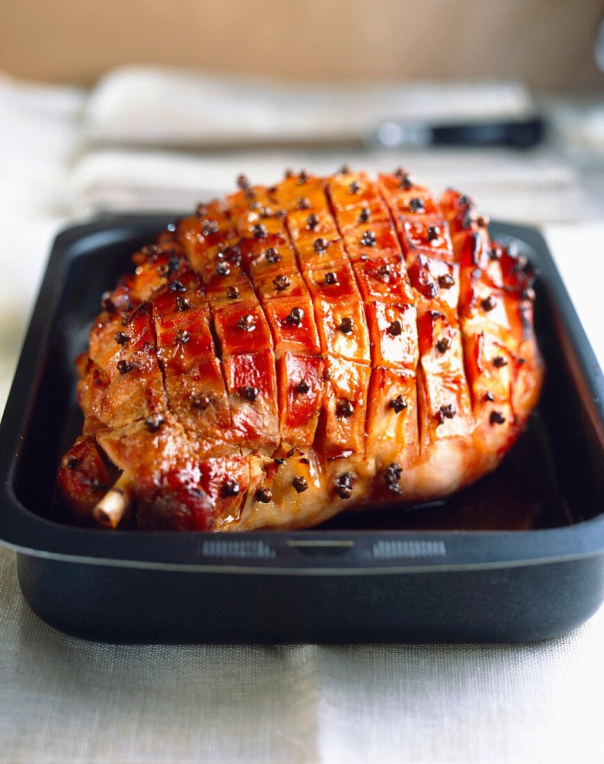 Glazed ham